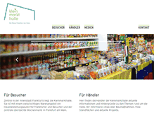 Tablet Screenshot of kleinmarkthalle.com